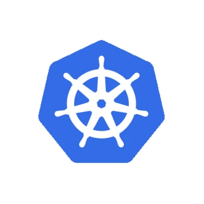 Logo, das Kubernetes-Technologieerfahrung repräsentiert